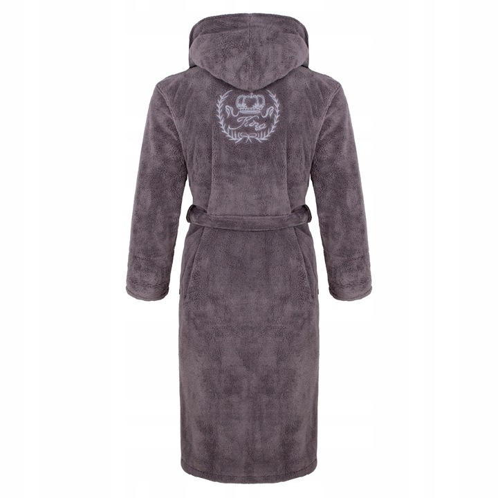 SZLAFROK Z KAPTUREM L CIEPŁY GRUBY męski L super jakość