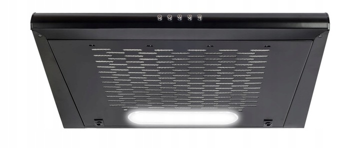 Okap Podszafkowy VDB Slim PL 50 50 cm Czarny