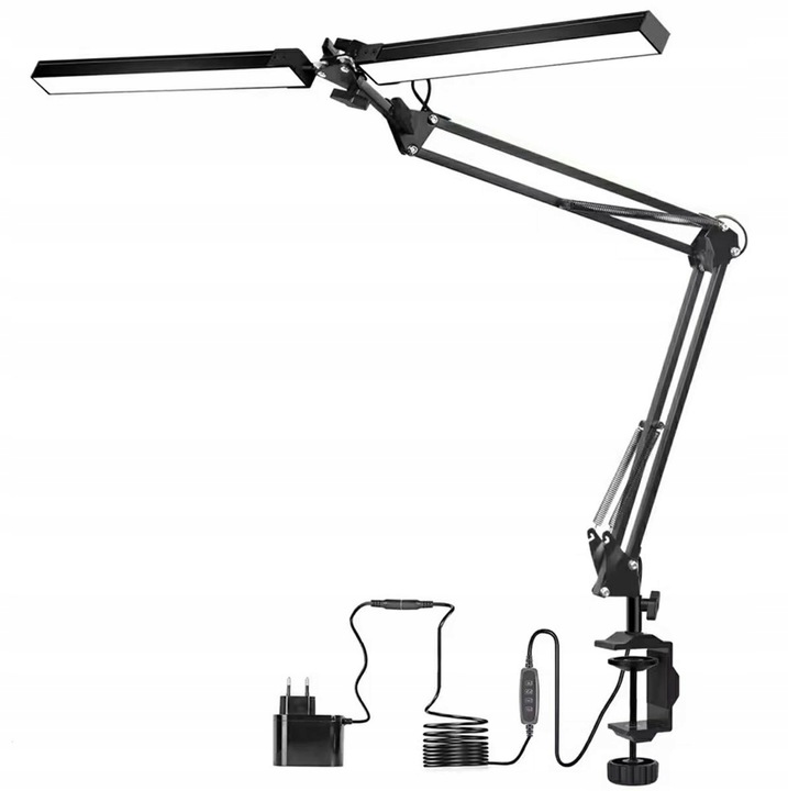 Lampka Biurkowa LED na Biurko Szkolna Lampa Kreślarska do Biura z