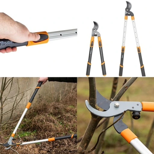 2x SEKATOR DO GAŁĘZI KRZEWÓW PĘDÓW OGRODOWY TELESKOPOWY ZESTAW MAŁY + DUŻY