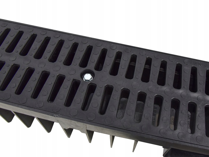 Korytko z tworzywa ruszt PP B125 100(H)x130x1000 mm odwodnienie