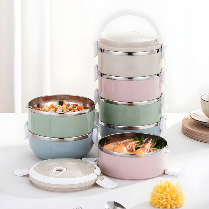 POJEMNIK TERMICZNY NA ŻYWNOŚĆ ZUPĘ OBIADOWY TERMOS STAL NIERDZEWNA 2,8L