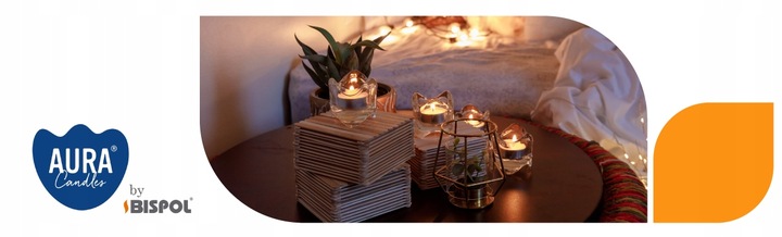 TEALIGHTY BEZZAPACHOWE Podgrzewacze Świeczki Tealight Bispol 8h 50