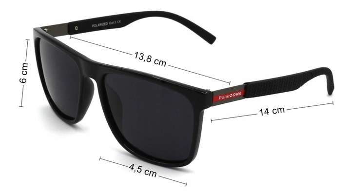 OKULARY PRZECIWSŁONECZNE MĘSKIE POLARZONE FILTR UV400 ce POLARYZACYJNE