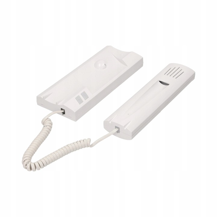 Domofon biały Proel PC-255 Unifon cyfrowy zworki instalacja 2-żyłowa