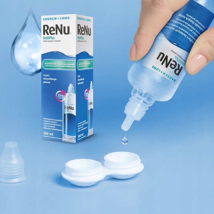 Płyny do soczewek Bausch + Lomb ReNu MultiPlus 3x360 ml + 3 pojemniki