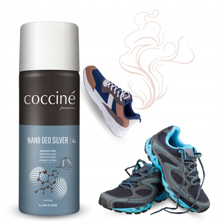 Coccine Dezodorant z Nano Srebrem Odświeżacz do Obuwia Butów 400ml