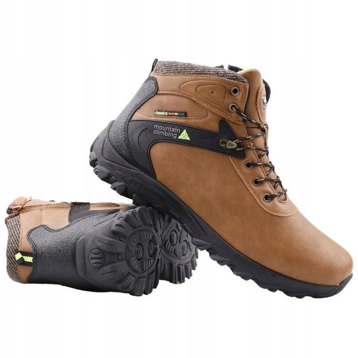 ŚNIEGOWCE MĘSKIE OCIEPLANE BUTY ZIMOWE SPORTOWE TRAPERY SUWAKI