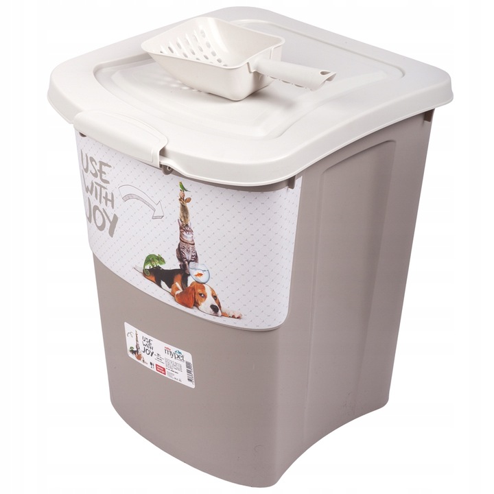 Pojemnik na karmę na kółkach Rotho ARCHIE 38L 18kg