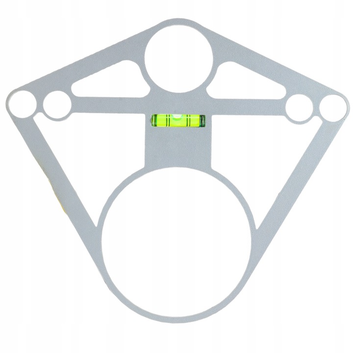 SZABLON WZORNIK OTWORÓW DO PŁYTEK DO GEBERIT Z LIBELLĄ POZIOMICA