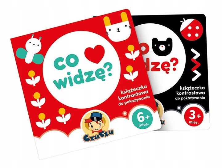 CZUCZU STARTER MALUCHA KSIĄŻECZKI KONTRASTOWE 0M+