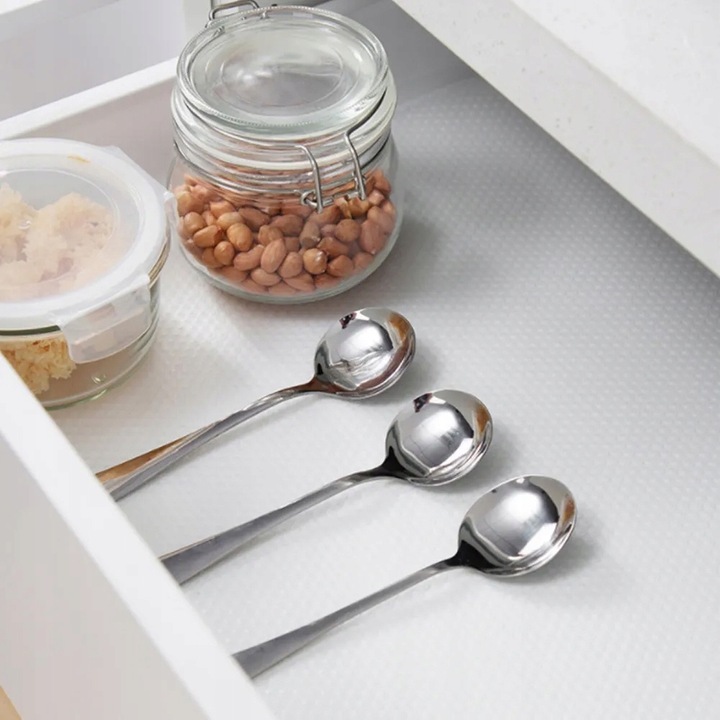 Mata antypoślizgowa biała 500x50cm ochronna do szuflad szafek kuchni