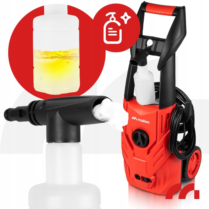 MYJKA CIŚNIENIOWA MalTec KOMPAKTOWA SAMOSSĄCA ALUMINIOWA POMPA MOCNA