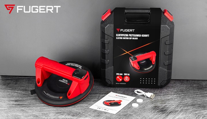 PRZYSSAWKA DO PŁYTEK PRÓŻNIOWA ELEKTRYCZNA UCHWYT DO GRESU 210MM