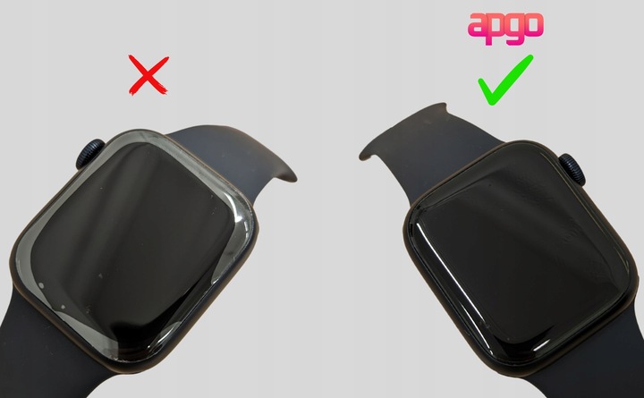 2x Folia ochronna hydrożelowa apgo HD HQ FLEX do Apple Watch SE 2022 (40mm)