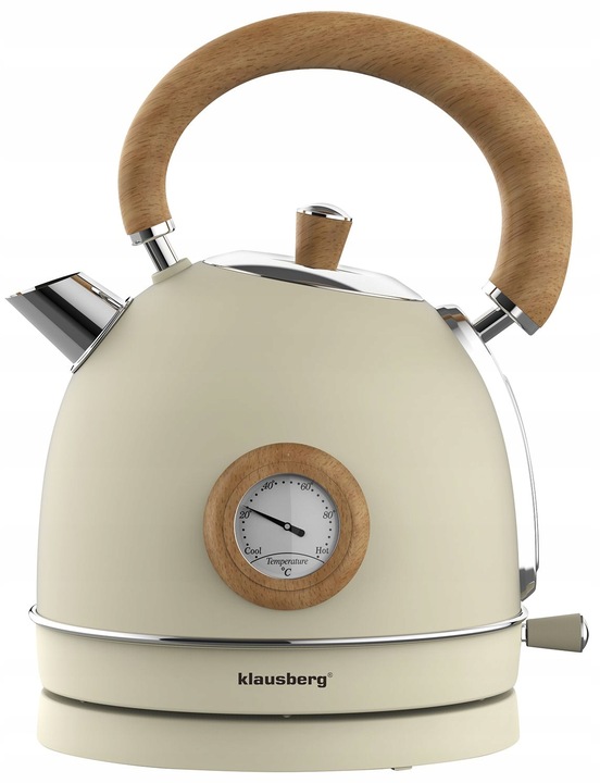 Czajnik elektryczny 1,8L Klausberg KB-7906 RETRO z Termometrem Beżowy