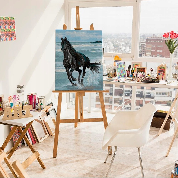 MALOWANIE PO NUMERACH Z RAMĄ Koń Obrazy Do Malowania Po Numerach ARTNAPI