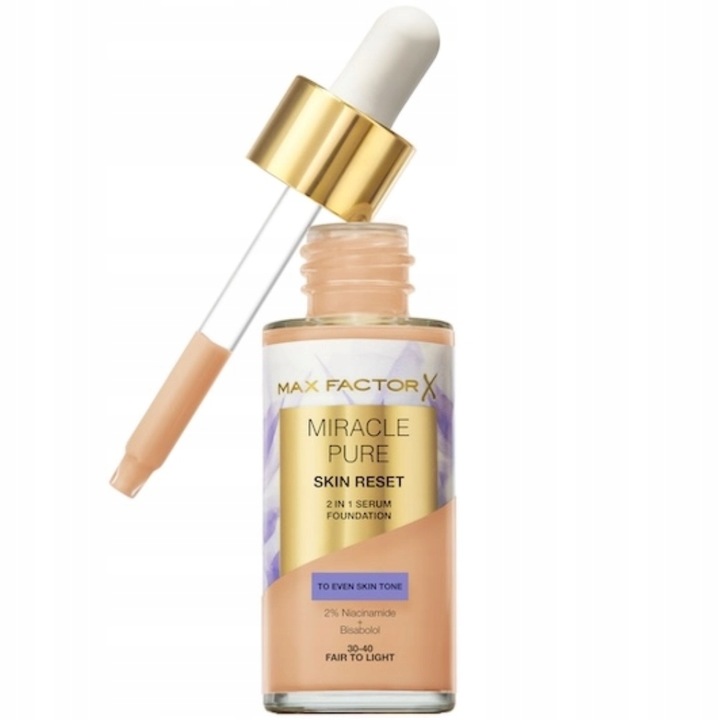 Max Factor Miracle Pure Serum Podkład Do Twarzy 30-40 Fair To Light 30ml
