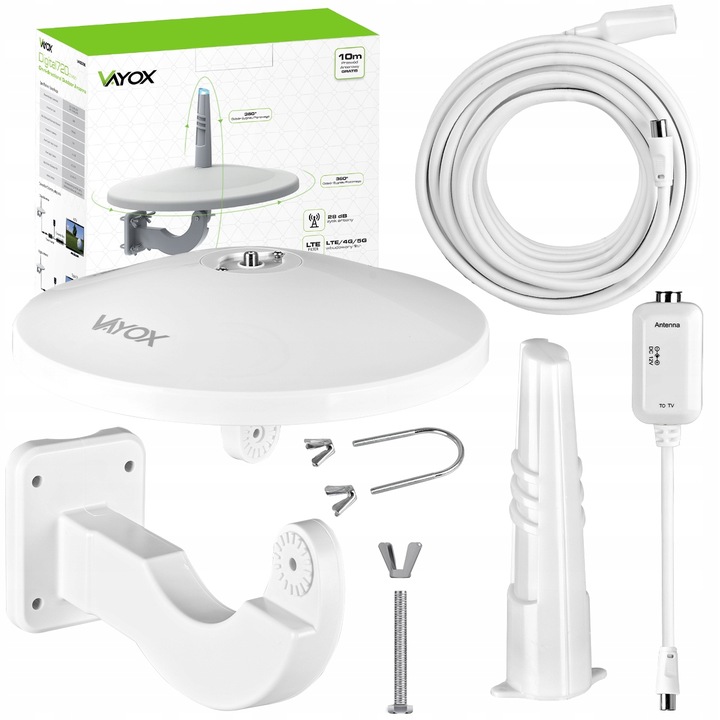 ANTENA DVBT2 DO TV NAZIEMNEJ DOOKÓLNA COMBO VHF UHF 4K LTE Digital720 VAYOX