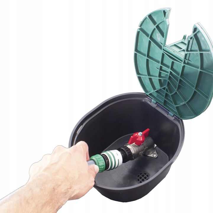 STUDZIENKA OUT SKRZYNKA POBORU WODY Z ZAWOREM 3/4 CALA OVAL DO NAWADNIANIA