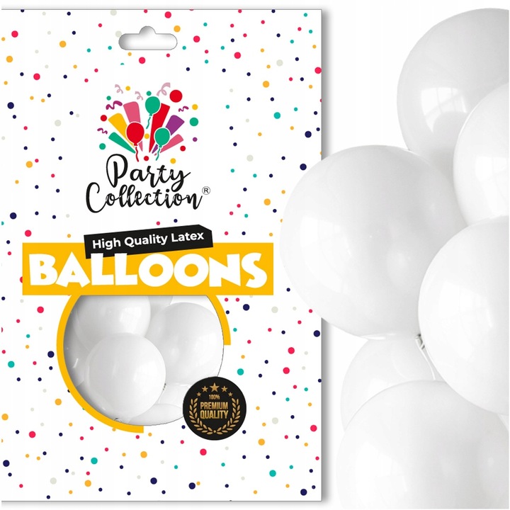 Balony Białe Duże Dekoracje Komunijne Zestaw Balonów Ślub Komunia
