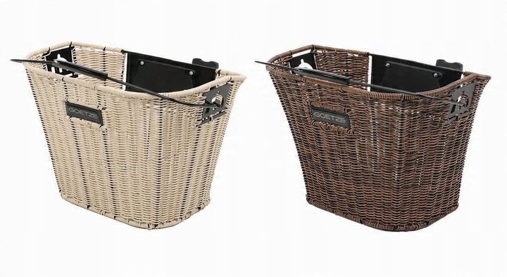 Kosz rowerowy przedni Goetze KR-06 ecru