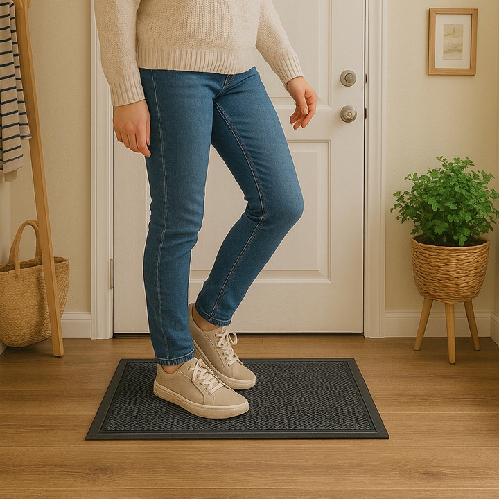 Wycieraczka siatka 3d pod drzwi do butów mata gumowa 60x90 gruba XL