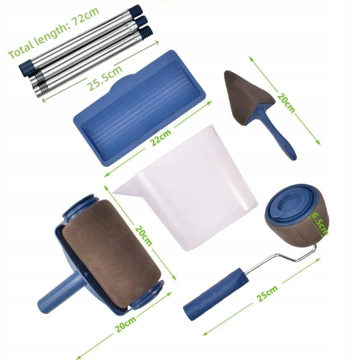 WAŁEK DO MALOWANIA NIEKAPIĄCY NIEKAPEK ZESTAW MALARSKI PAINT ROLLER