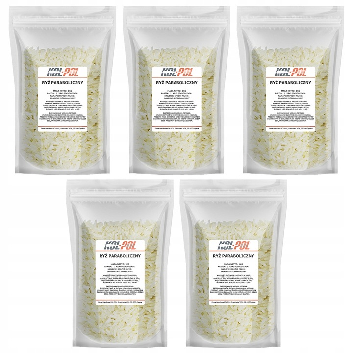 RYŻ PARABOLICZNY 5kg Paraboiled naturalny dieta
