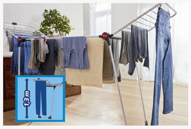 SUSZARKA NA PRANIE UBRANIA XXL VILEDA Infinity flex 3m balkonowa