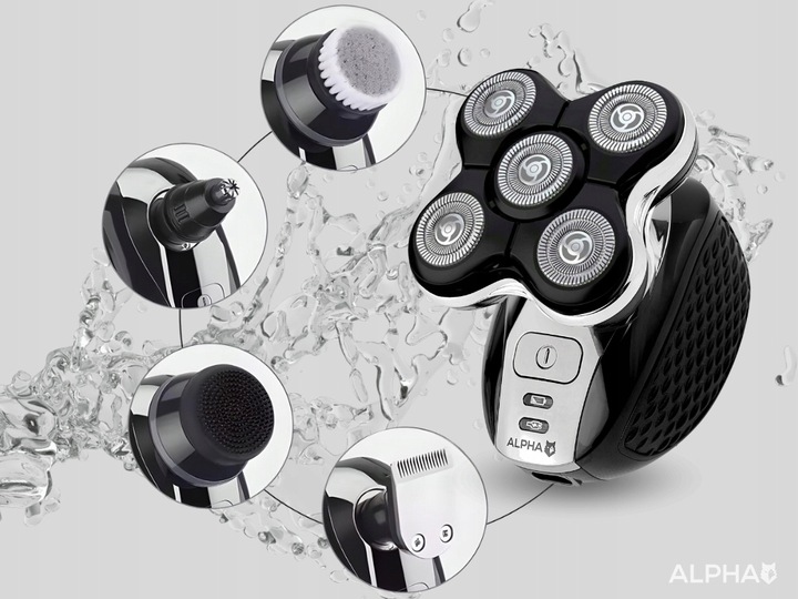 Golarka Męska + Maszynka Do Golenia i Włosów + Trymer Do Nosa Brody i Głowy