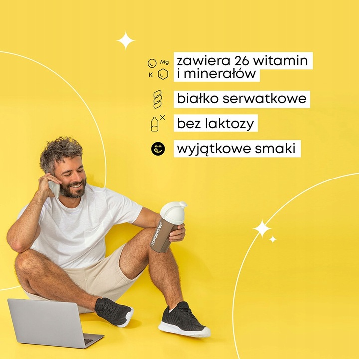 Posiłek SUPERSONIC Smart Meal WPC Zamiennik Posiłku w Proszku + KREM GRATIS