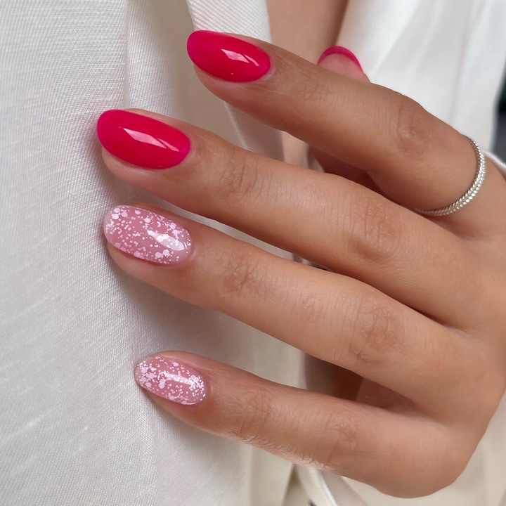 SEMILAC LAKIER HYBRYDOWY 491 STRAWBERRY ICE 7ml