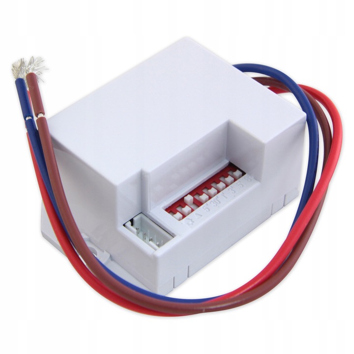 CZUJNIK RUCHU ZMIERZCHU LED montażowy PIR przewód