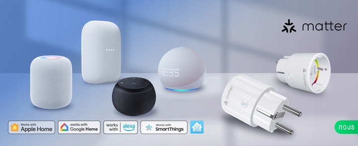 Gniazdo Smart Matter NOUS A8M 16A Home Assistant TUYA Appel HomeKit