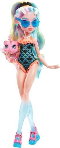 LALKA MONSTER HIGH LAGOONA BLUE + akcesoria HHK55