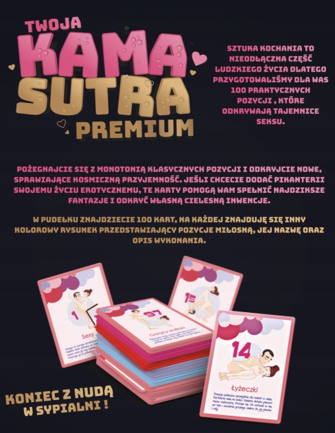 TWOJA KAMASUTRA EROTYCZNA GRA KARCIANA DLA PAR SEX