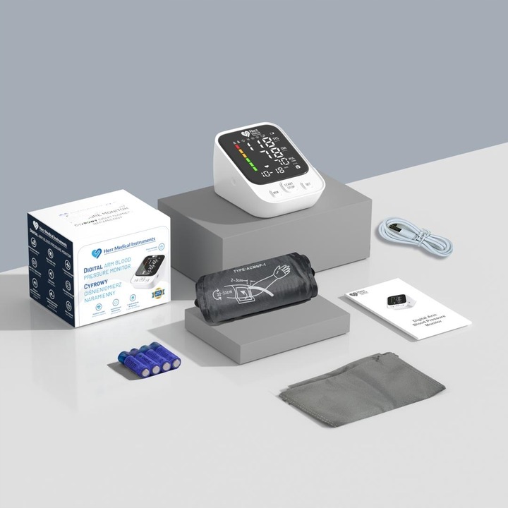 CIŚNIENIOMIERZ NARAMIENNY Automatyczny ZASILANIE USB MÓWI PO POLSKU ARYTMIA