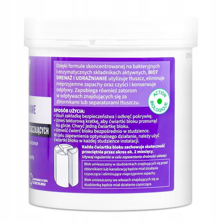 Bio7 UDRAŻNIANIE Oczyszczalni Odblokowanie Drenażu | Bio 7 DRENAŻ na