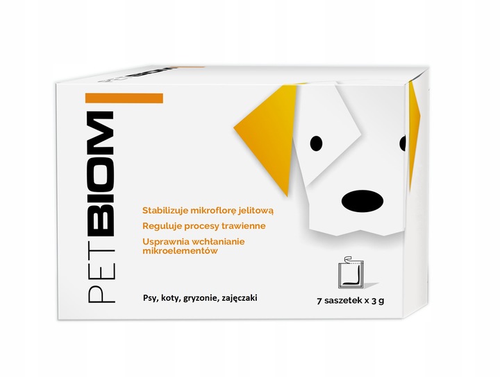 *PAKIET 4 OP.PETBIOM (21G) PROBIOTYK DLA PSA, KOTA