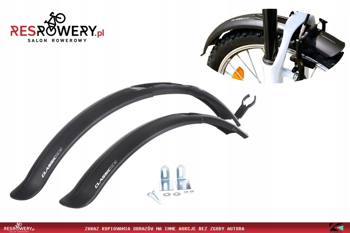 KOMPLET BŁOTNIKÓW SIMPLA CLASSIC SDE 24 - 26 CALI