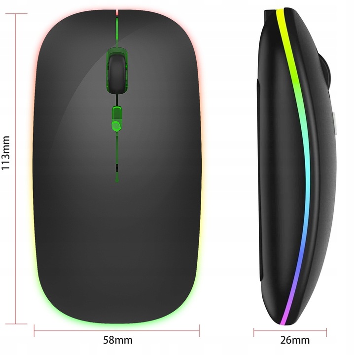 CICHA MYSZKA MYSZ BEZPRZEWODOWA KOMPUTEROWA GAMINGOWA KOMPUTERA LAPTOPA TV