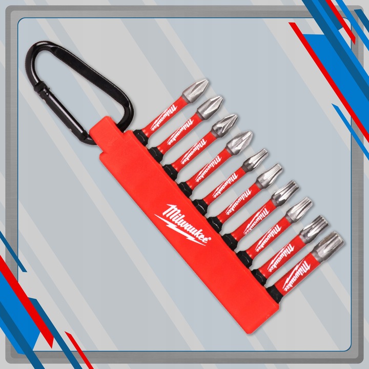 Bity udarowe do WKRĘTARKI zestaw 10 szt. Milwaukee KARABIŃCZYK