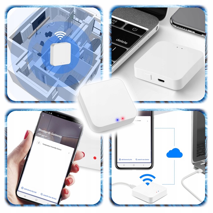 BRAMKA ZigBee 3.0 BRAMA Centrala Centralka SMART LIFE WIFI Centralka