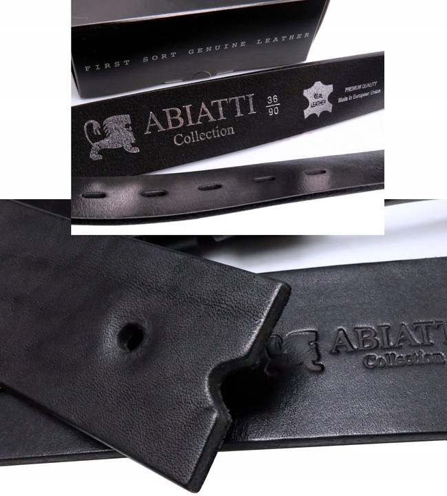 SKÓRZANY PASEK MĘSKI DO SPODNI BRĄZOWY SZEROKI PAS DO JEANSÓW GRUBA SKÓRA