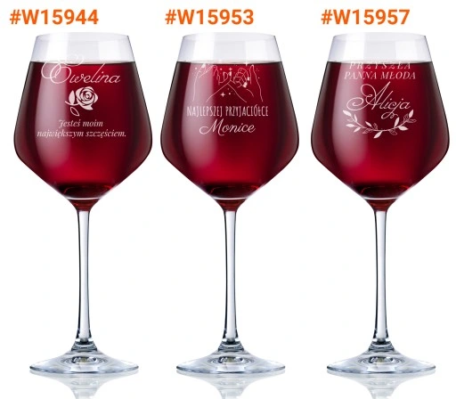 KIELISZEK do WINA KROSNO na urodziny 18-99 GRAWER