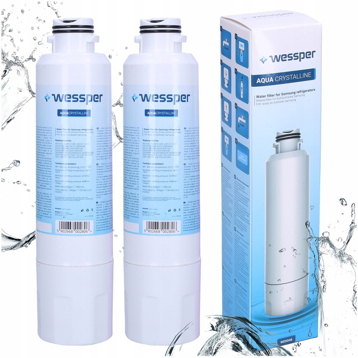 2x FILTR WODY do lodówki Samsung RS51K57H02C zamiennik DA29-00020B