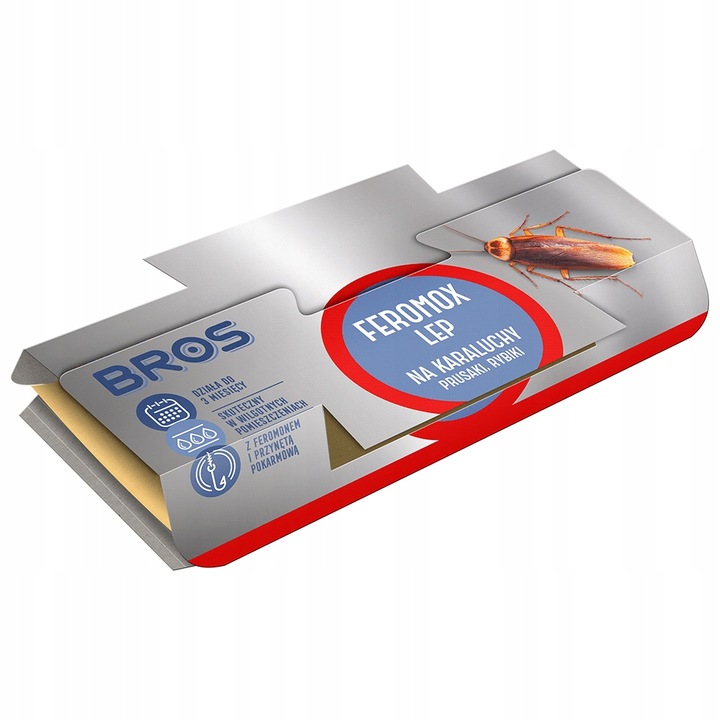 BROS LEP PUŁAPKA NA KARALUCHY, PRUSAKI, RYBIKI Feromox Standard x8