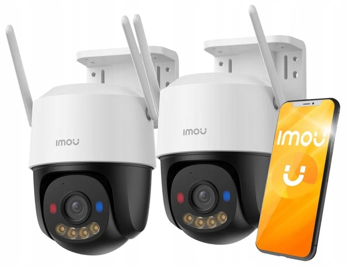 2 Kamery IP Obrotowe Imou Cruiser SC 4G 5MP Audio Syrena 110dB Zewnętrzne