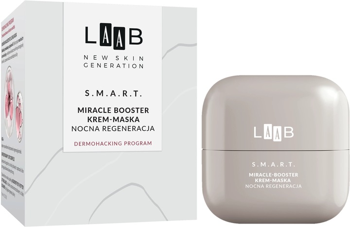 LAAB S.M.A.R.T. Dermohacking Booster Krem-Maska Nocna Regeneracja 50 ml